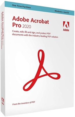 Opakowanie detaliczne Adobe Acrobat Pro 2020